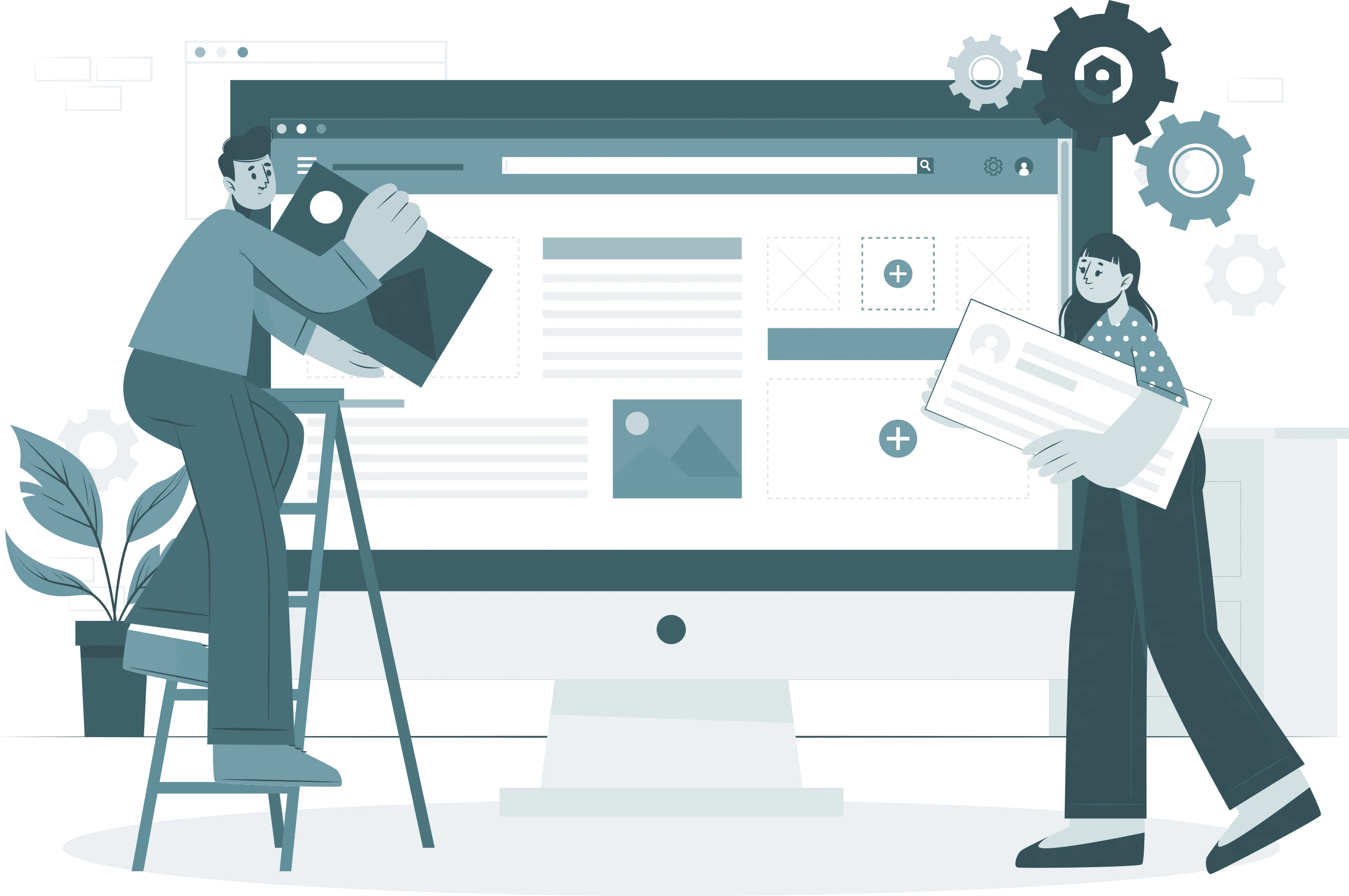 People working together